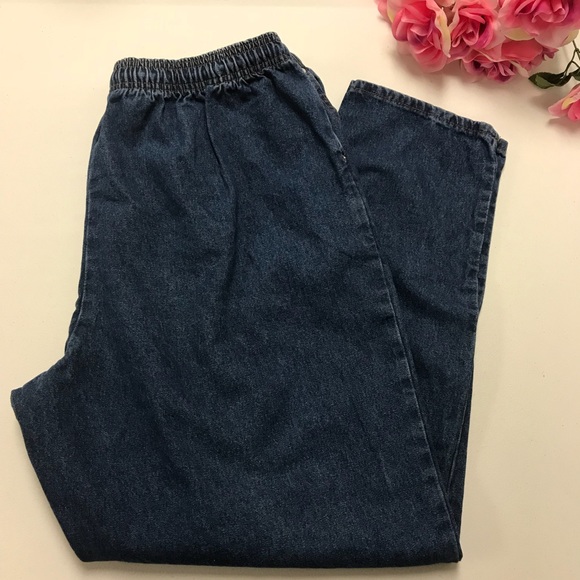 Faded Glory Denim - ⬇️$20  Elastic Waist Drawstring Jeans. 20W. A54